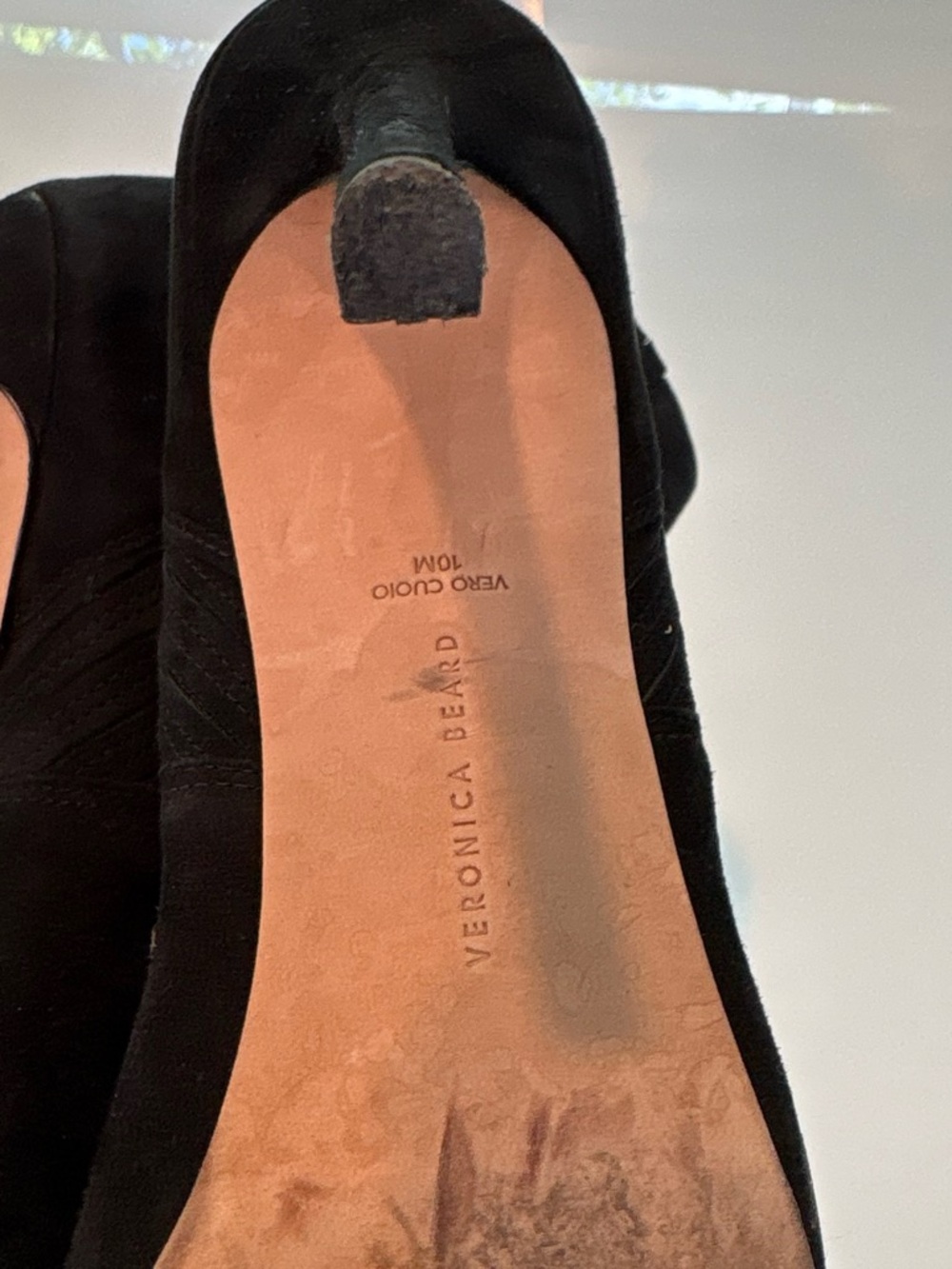 Veronica Beard Black Suede Pointed-Toe Stiletto Ankle Boots - Picture 4 of 6